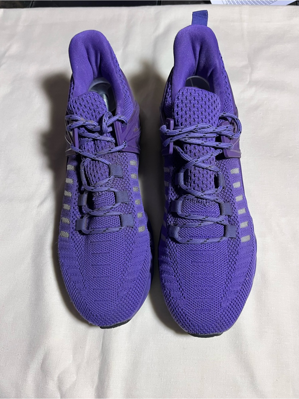 SHEIN Purple Knit Lace-Up Athletic Sneakers